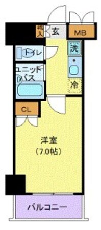 京急川崎駅 徒歩5分 9階の物件間取画像